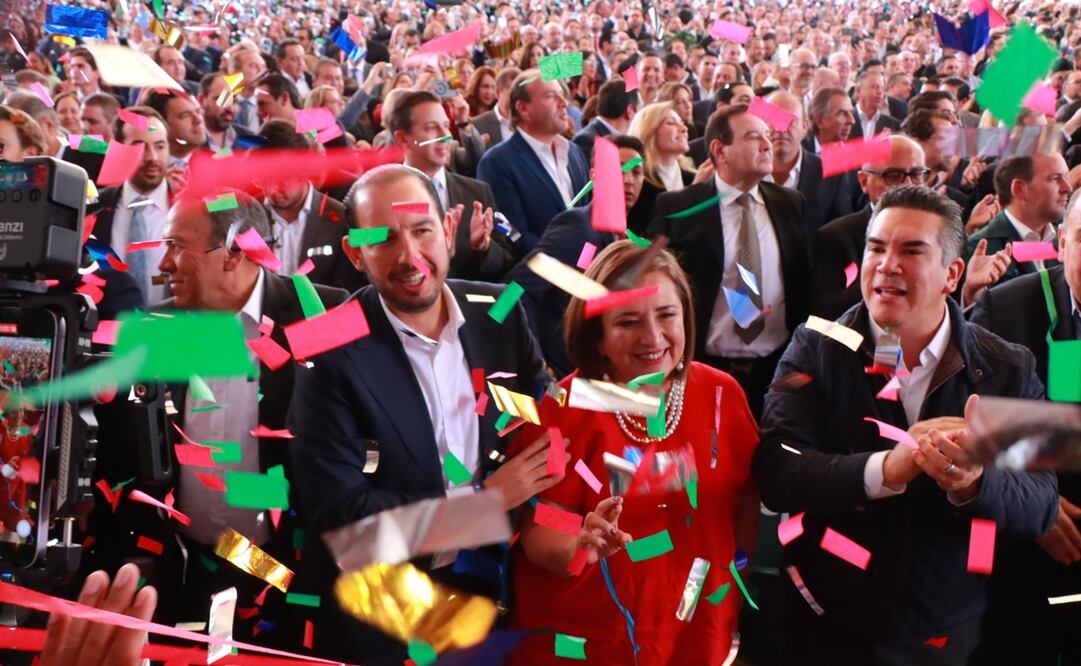 El presidente nacional del PRI dijo que todavía hay tiempo para la candidata del frente, Xóchitl Gálvez, quien está recorriendo el país. Foto: Adrián García / EL UNIVERSAL