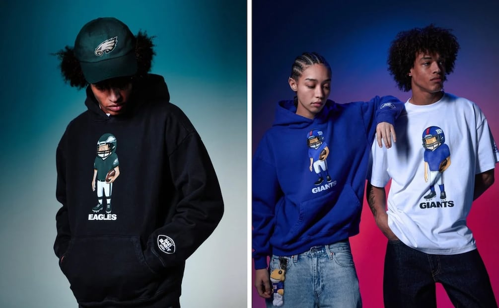 Jersey, gorras y sudaderas forman parte de esta colección. Foto: NFL