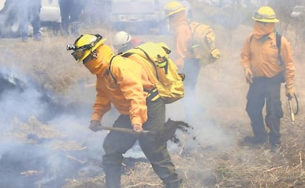 En Tlalpan van contra incendios forestales