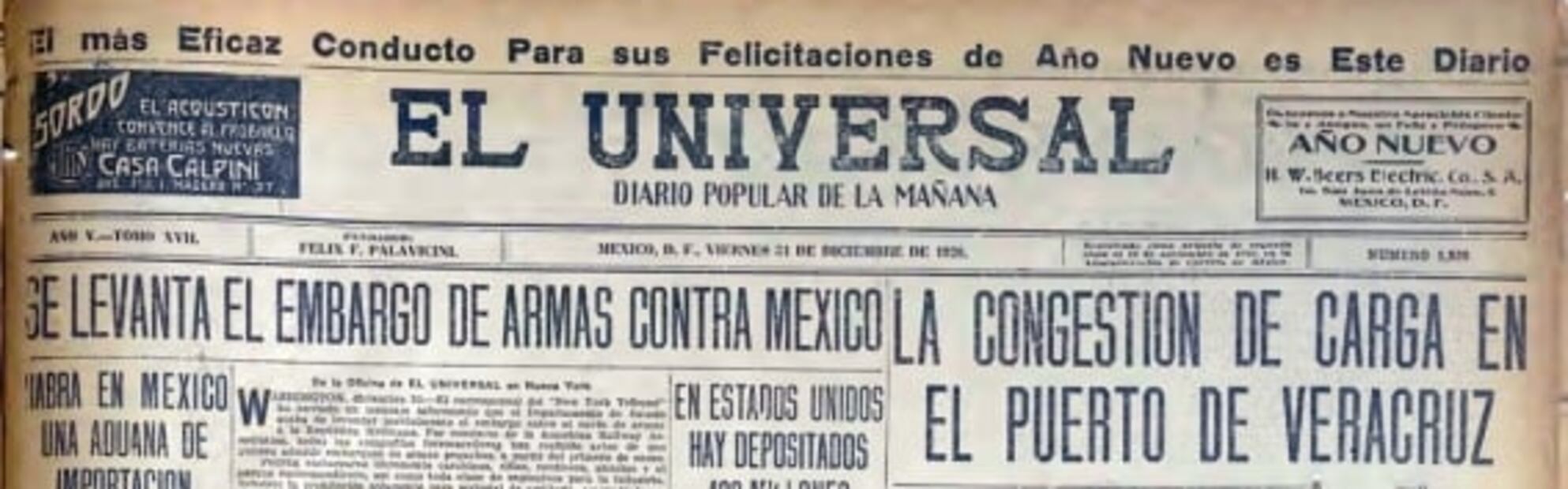 El Águila de EL UNIVERSAL cumple 100 años