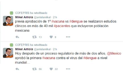 Mexico approves first dengue vaccine