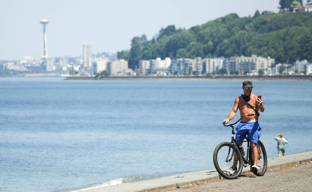 La advertencia de NWS sobre "calor excesivo" que continuará hasta el domingo al anochecer, se extiende a los estados de Washington y Oregon. Foto: AFP