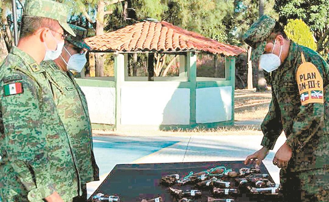 Una pieza individual de un arma de fuego, separada de su estructura total para que funcione, no es considerada ni letal ni peligrosa y puede ser enviada, incluso, por paquetería regular internacional. Foto: CORTESÍA SEDENA