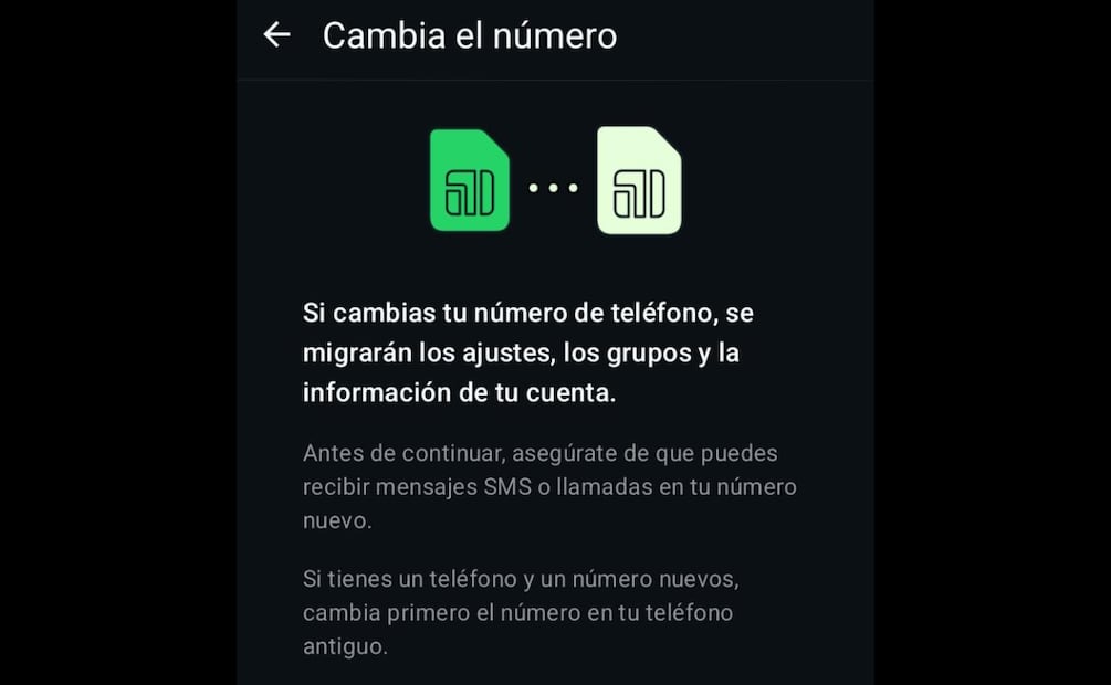 Solo puedes cambiar tu número de WhatsApp en tu celular y no desde WhatsApp Web o la versión Escritorio. Foto: Captura de pantalla