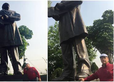 Escultor quiere llevarse "su" Benito Juárez de Naucalpan