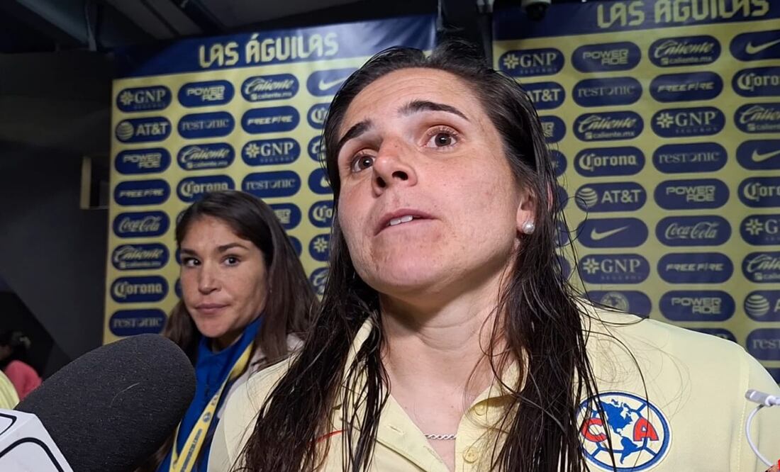 Andrea Pereira tras el partido - FOTO: Sebastián García / El Universal