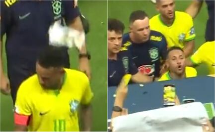 VIDEO: Fanáticos agreden a Neymar con bolsa de palomitas tras empatar ante Venezuela 