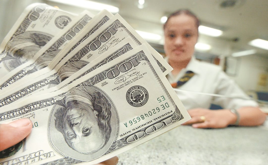 Photo: Cashier looking at dollars - Mike Alquinto/EFE