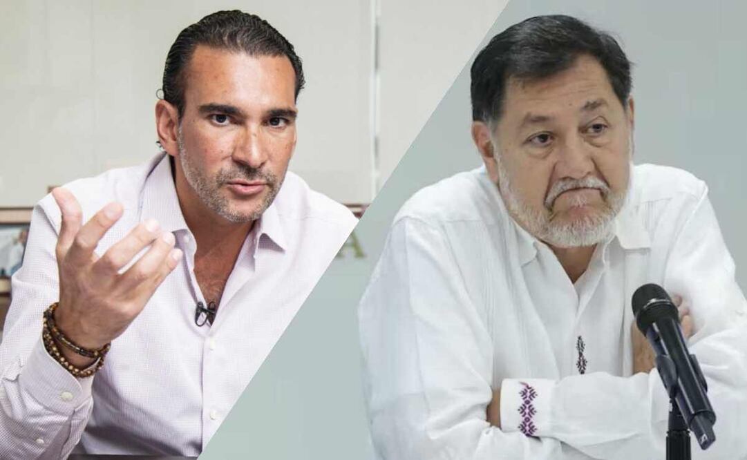 Senador del PVEM, Luis Armando Melgar, y el senador de Morena, Gerardo Fernández Noroña. Fotos: Fernanda Rojas y Germán Espinosa / EL UNIVERSAL.