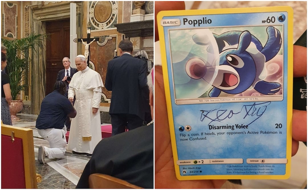 El Papa León XIV protagonizó un momento curioso y divertido con una carta de la serie japonesa