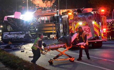 Choque entre dos autobuses deja seis muertos en Baltimore