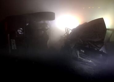 Mueren dos personas tras choque múltiple en Circuito Exterior Mexiquense