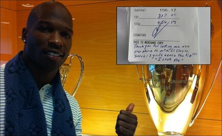 Chad Ochocinco se "mocho" con la propina gracias a los goles de Luis Suárez