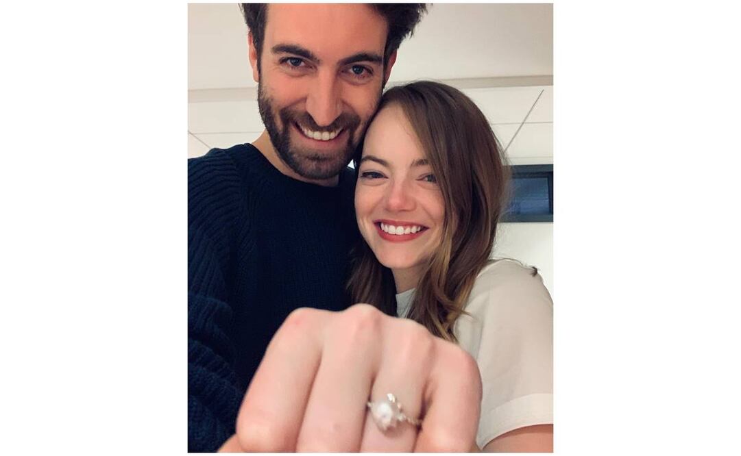 Cuando Emma Stone y Dave McCary anunciaron su compromiso. Foto: Instagram 