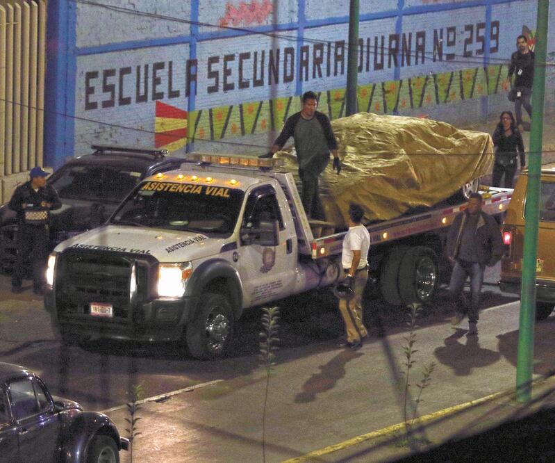 La zona estuvo todo el tiempo en vallas y custodiada por la pólicía en la Alcaldía Guastavo A. Madero. Foto: Carlos Mejía. EL UNIVERSAL