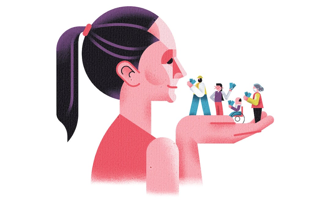 “Duplicar salario mínimo puede tronar la economía" Ilustración de Ani Cortés