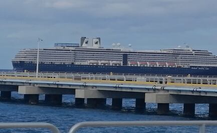 Marejadas del frente frío 29, impidieron atraque de dos cruceros en Cozumel