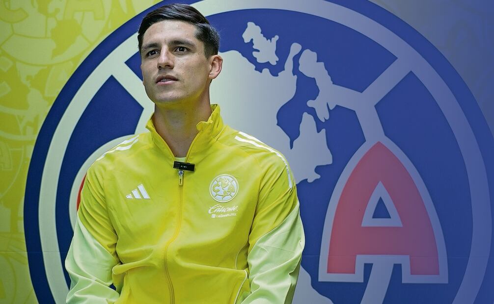 Interview with Aarón Mejía, a player who arrived as a reinforcement this season for Club América. Photo: Santiago Cadena/EL UNIVERSAL