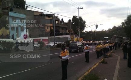 Policías liberan vialidad en avenida de Las Torres