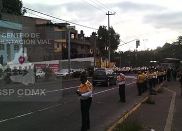 Policías liberan vialidad en avenida de Las Torres