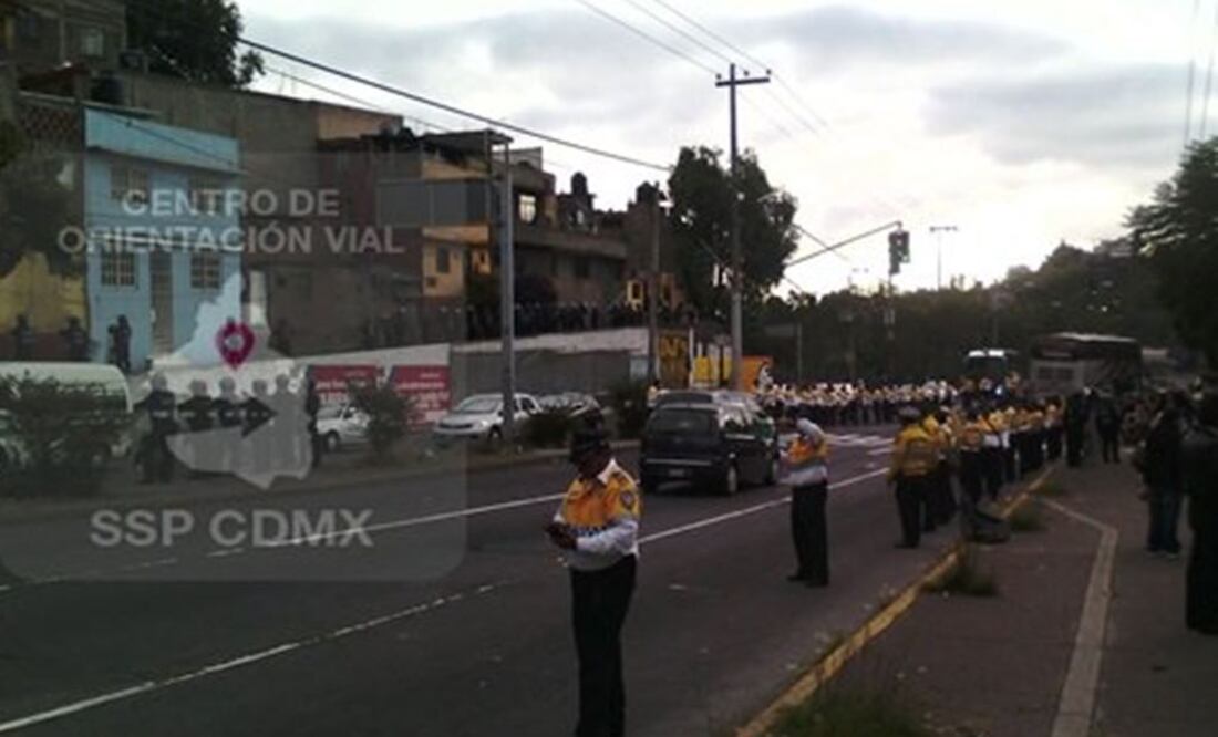 Policías liberan vialidad en avenida de Las Torres