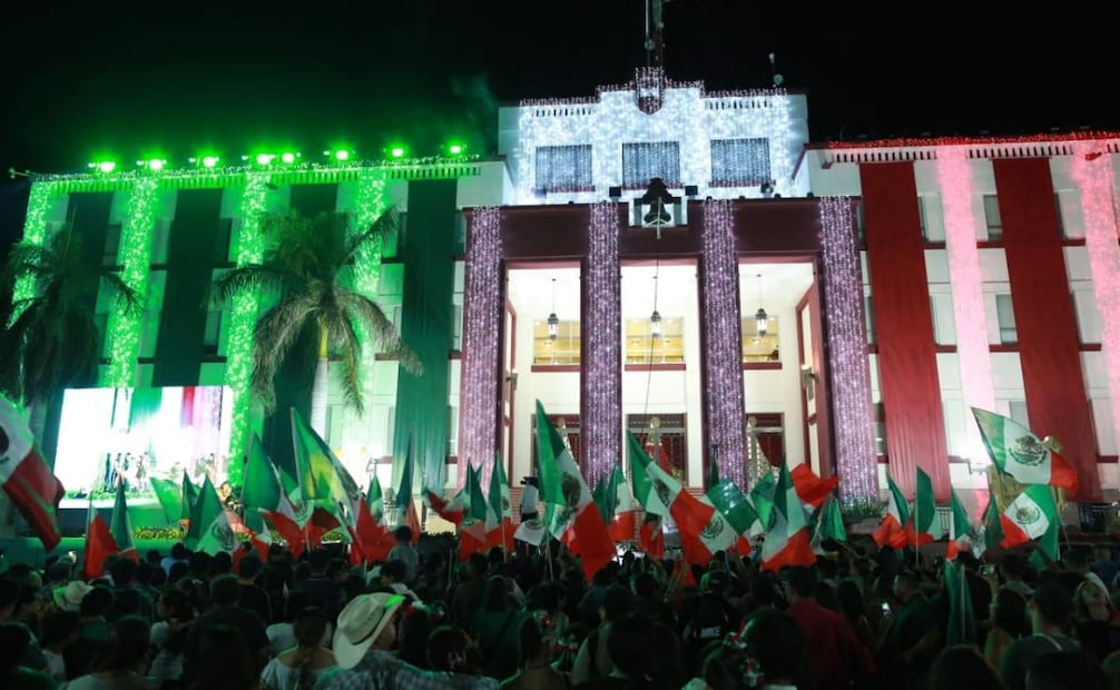 Ceremonia del Grito de Independencia en Cd. Victoria, Tamaulipas. Foto: Especial