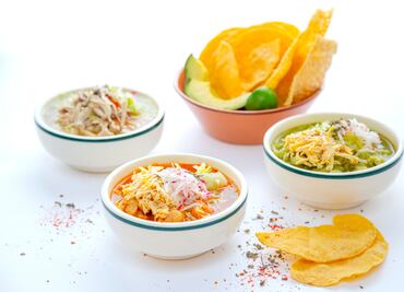 El pozole es tricolor