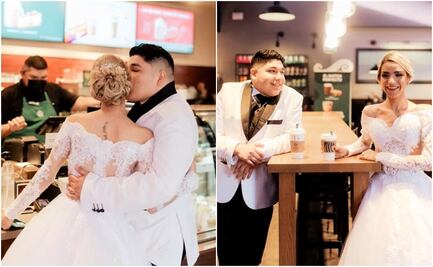 ¿No se aguantaron? Novios van por un café antes de su boda y se viralizan en TikTok