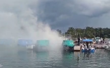 Cinco marinos resultan heridos tras explosión de embarcación en Marina Cozumel; manipulaban combustible