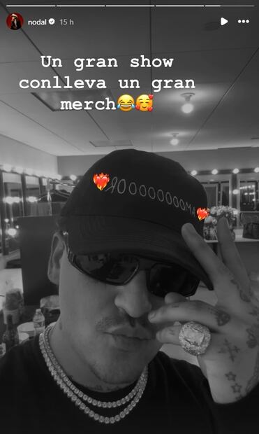 Christian Nodal presume gorra con palabra que dijo su esposa Ángela en su boda.
