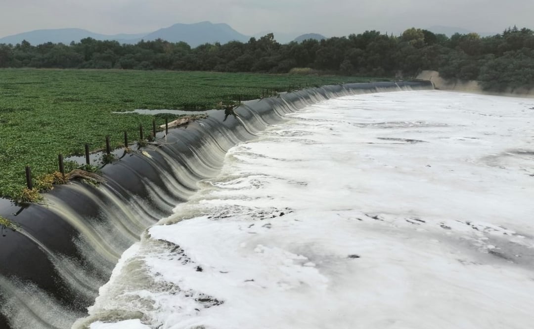 Tres presas de Hidalgo registran desfogue controlado, ya que superan su capacidad de almacenamiento
(09/07/2025). Foto: Especial