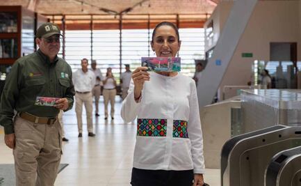 VIDEO: Claudia Sheinbaum usa por primera vez Tren Maya en tramo Palenque-Chetumal; la acompañan empresas constructoras  