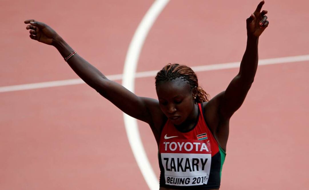 Zakary durante una competencia. Reuters