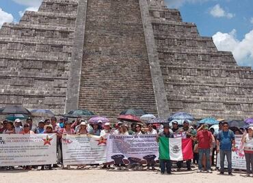 Integrantes de la CNTE toman zonas arqueológicas de Yucatán; dan acceso gratuito a turistas