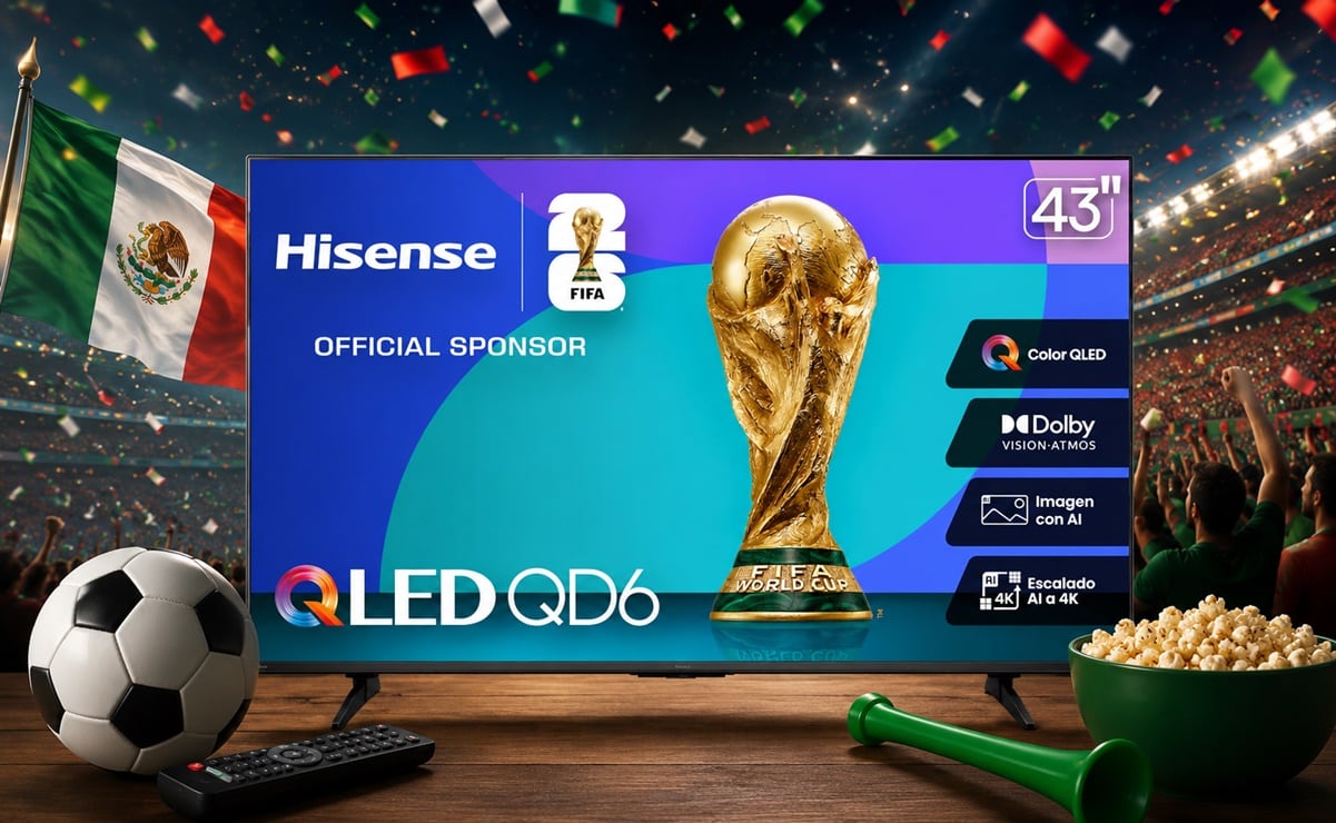 vive las finales del Mundial 2026 con la Hisense 4K de 43 pulgadas