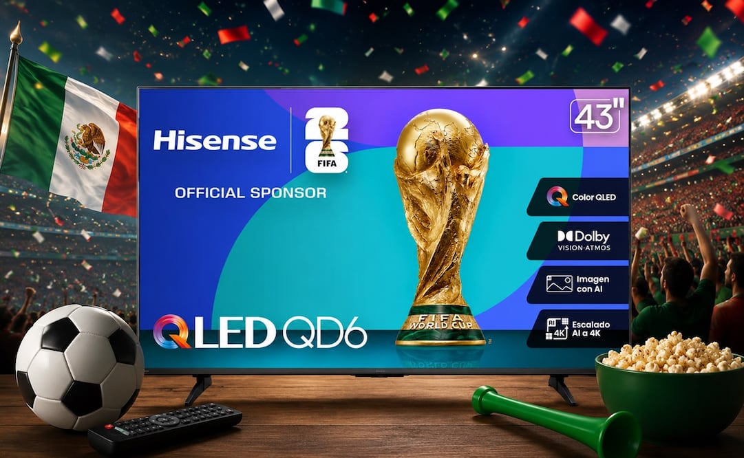 Una vez concluya la Copa del Mundo, esta Smart TV seguirá siendo una excelente compañera para disfrutar películas, series, videojuegos y eventos deportivos durante todo el año. Foto: IA