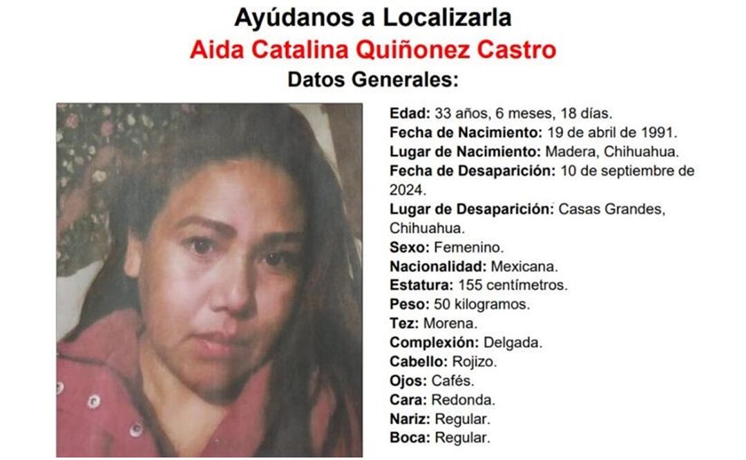 Tres miembros de una familia son buscados desde el pasado 10 de septiembre del 2024 en Casas Grandes, Chihuahua (7/11/2024). Foto: Especial