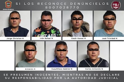 Vinculan a proceso a 7 presuntos extorsionadores en Valle de Chalco; decían ser del CJNG