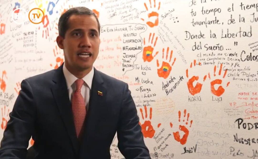 Juan Guaidó, líder opositor de Venezuela, en entrevista con El Nacional  (Foto: tomada de video)