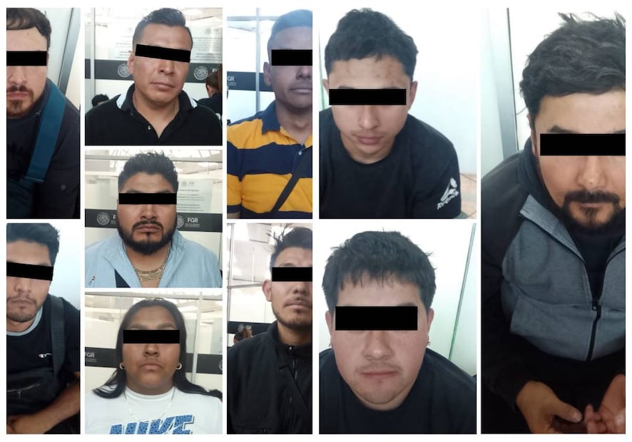 Los detenidos son probables responsables de los delitos de portación de arma de fuego y extorsión. Fotos: Especiales