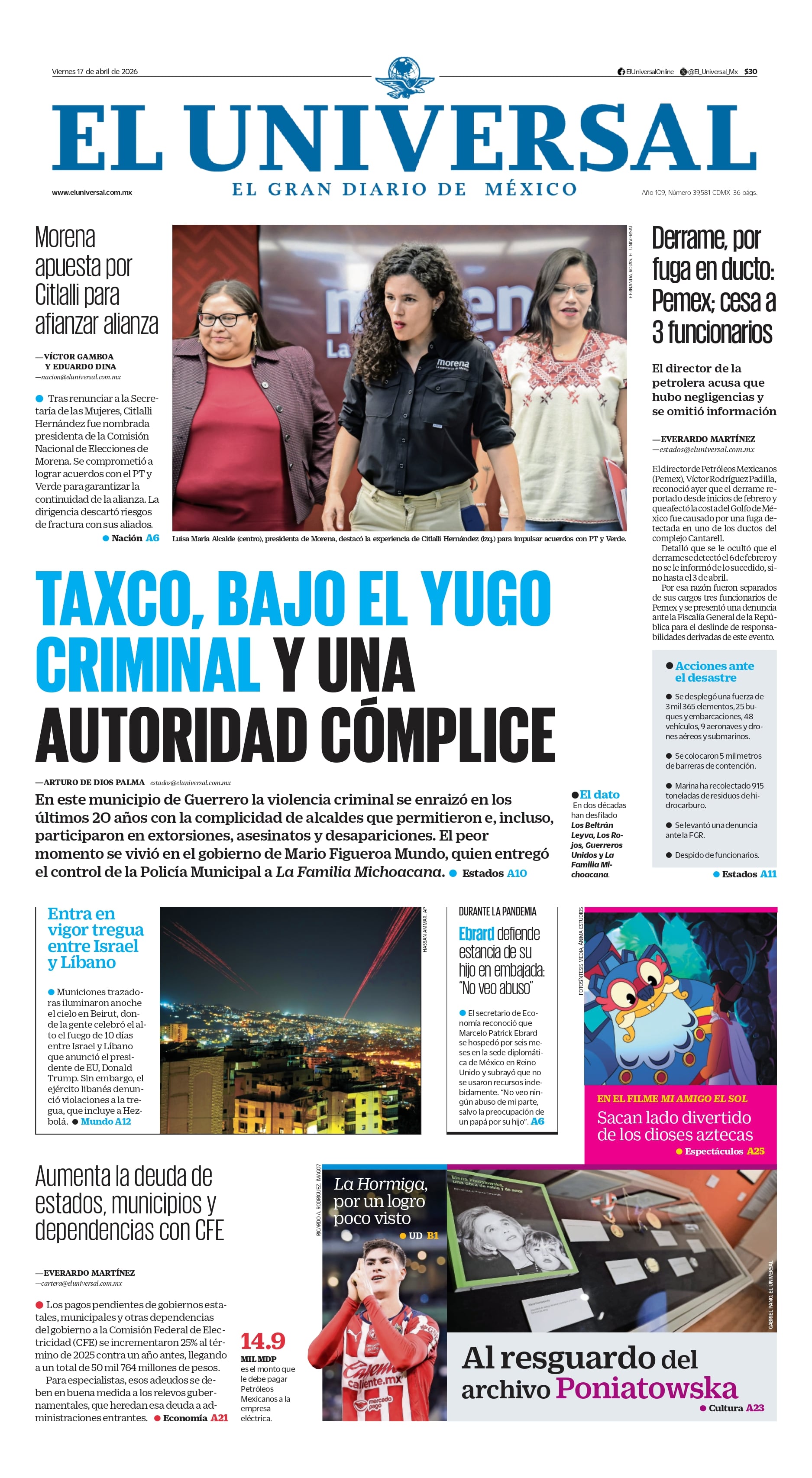 Portada impresa