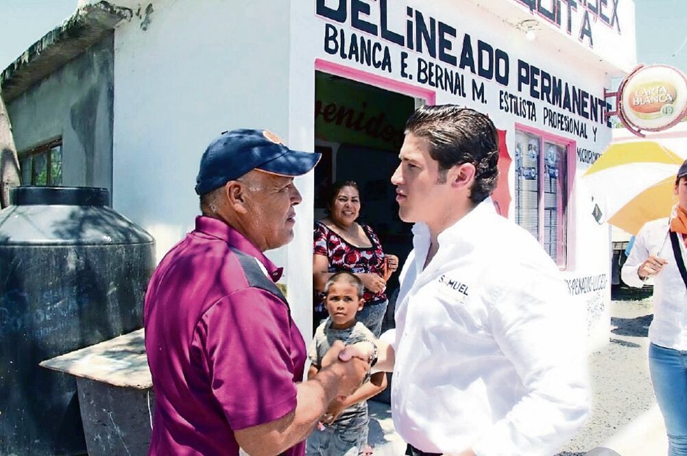 El candidato de MC al Senado, Samuel García, calificó de guerra sucia las acusaciones del gobernador con licencia Jaime Rodríguez, El Bronco. (ESPECIAL)