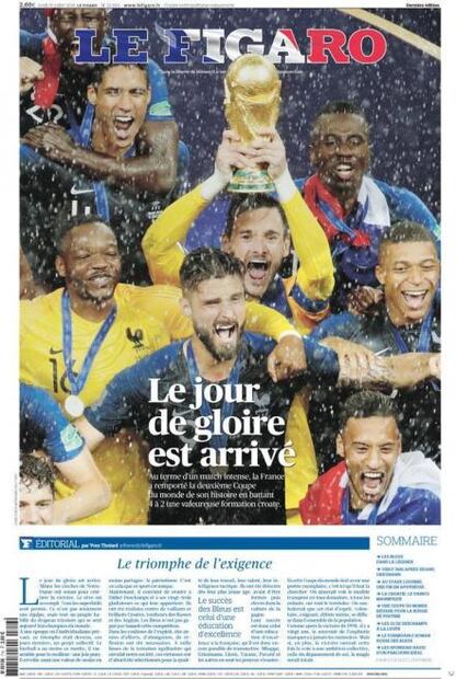 Así celebró la prensa francesa el título Mundial