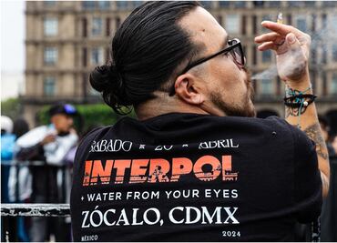 Fotos: Así vivieron fanáticos el concierto de la banda Interpol en el Zócalo de la CDMX