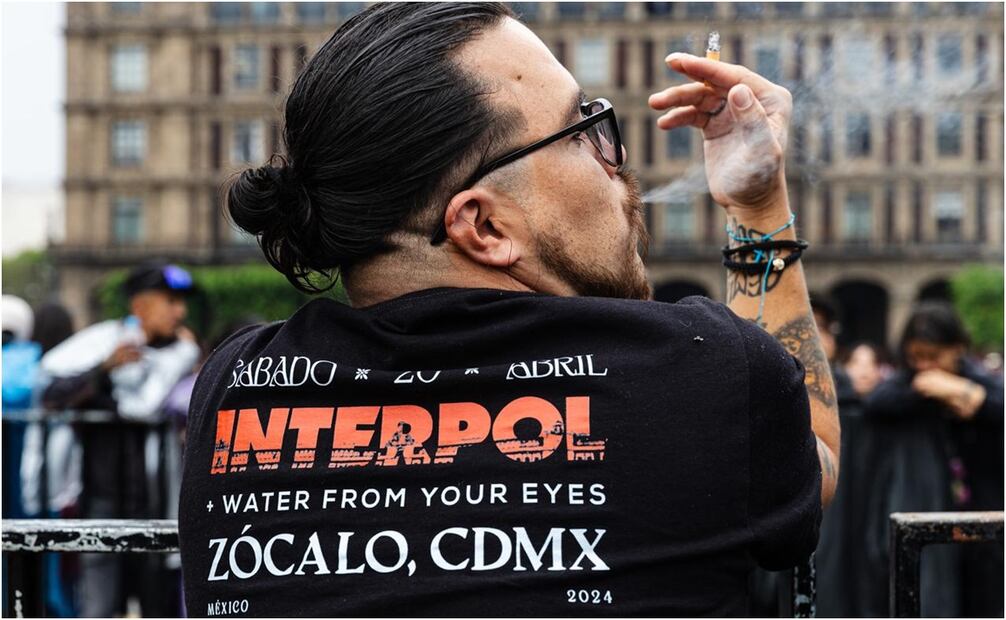 Concierto de Interpol en el Zócalo de CDMX. Fotos: Abril Ángulo/ El Universal