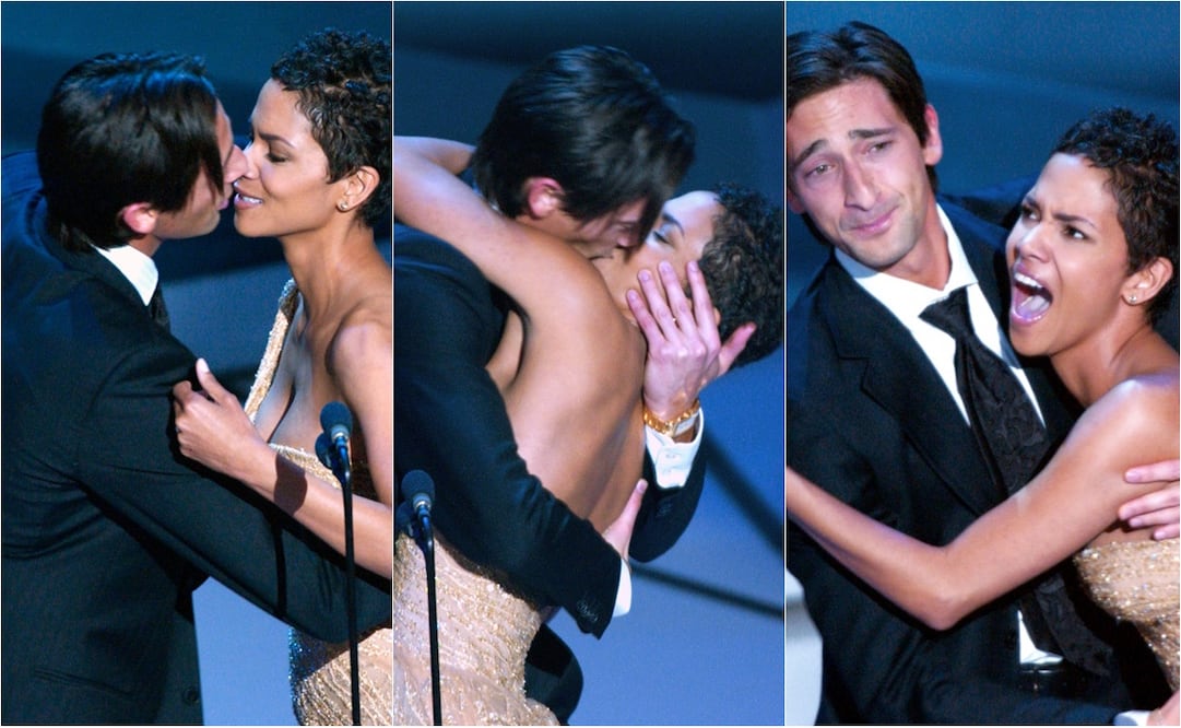 Halle Berry y Adrien Brody en los Premios Oscar 2003.
Fotos: AP / Kevork Djansezian, archivo