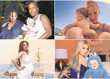 Famosos a los que visitó la cigueña este año