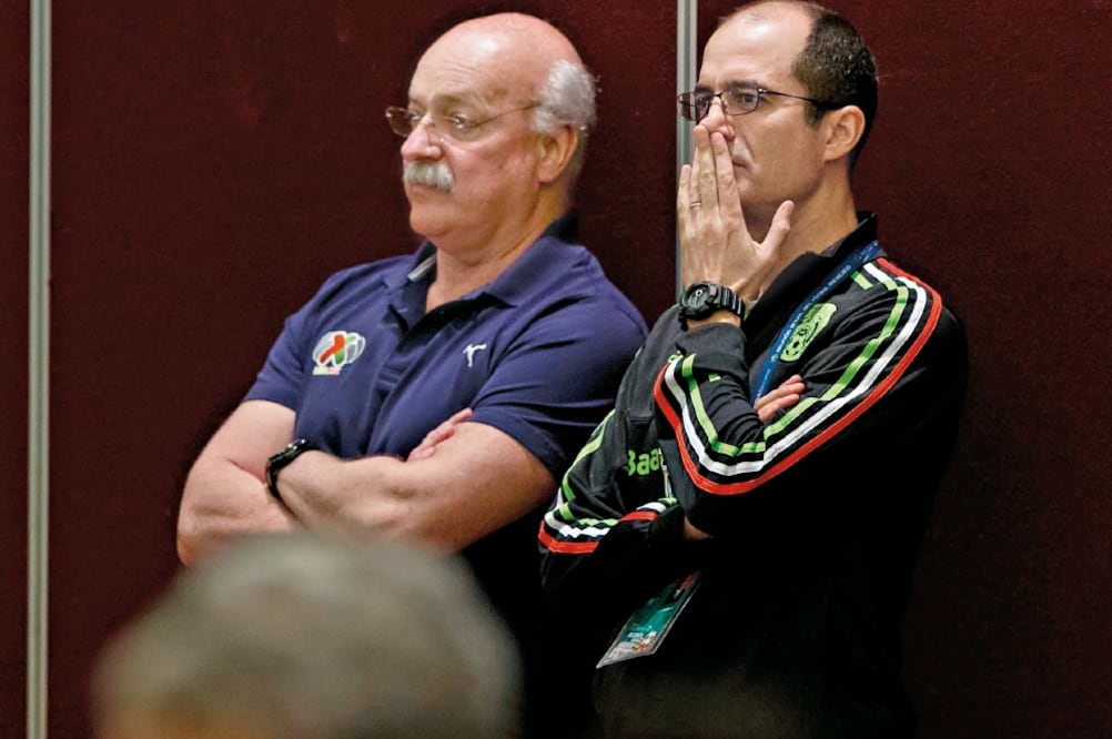 Enrique Bonilla, presidente de la Liga MX y Cantú, secretario de la FMF  (ETZEL ESPINOSA. IMAGO7)