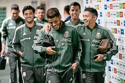 Vela, Jona y Giovani, por su primer Mundial juntos