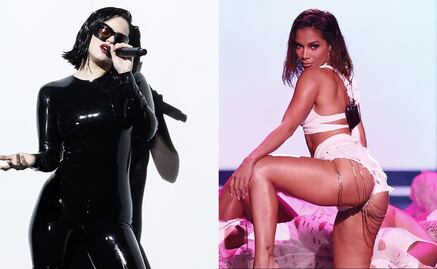 Rosalía y Anitta, las mujeres que se robaron las miradas en la noche de los Latin Grammy 